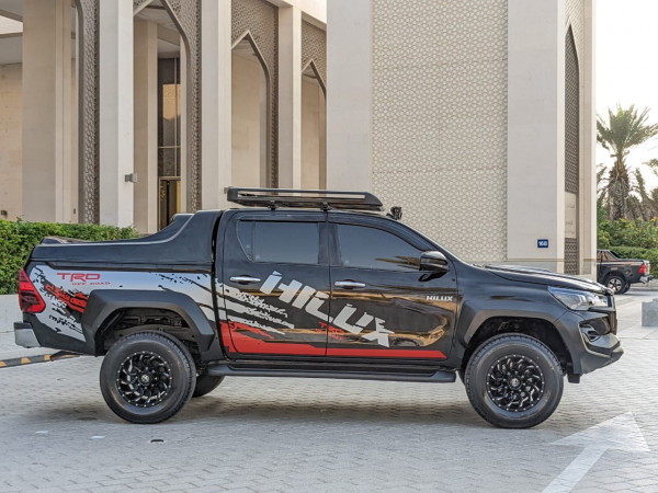 Toyota Hilux 2017  Black LHD Petrol AT Pickup 4WD view 3