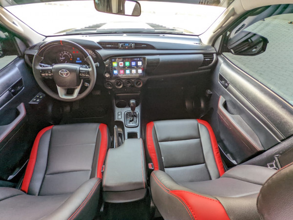 Toyota Hilux 2017  Black LHD Petrol AT Pickup 4WD view 10