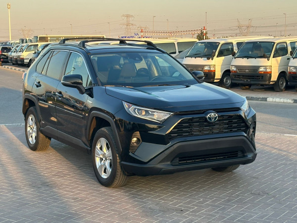 Toyota RAV 4 2021  Black LHD Hybrid AT SUV Crossover 4WD view 12