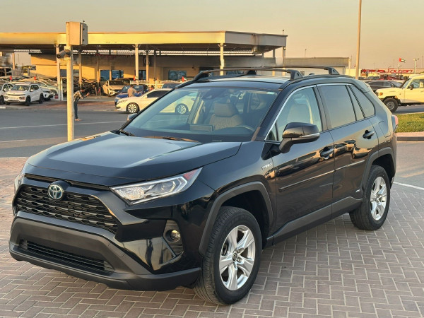 Toyota RAV 4 2021  Black LHD Hybrid AT SUV Crossover 4WD view 17