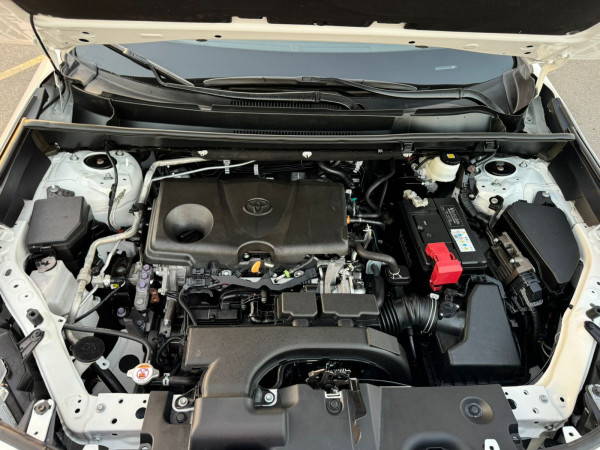 Toyota RAV 4 2021  White LHD Petrol AT SUV Crossover 4WD view 2