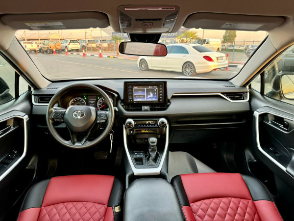 Toyota RAV 4 2021  White LHD Petrol AT SUV Crossover 4WD view 3