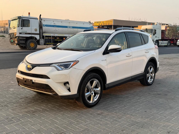 Toyota RAV 4 2017  White LHD Hybrid AT SUV Crossover 2WD view 6
