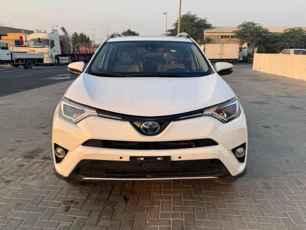 Toyota RAV 4 2017  White LHD Hybrid AT SUV Crossover 2WD view 7