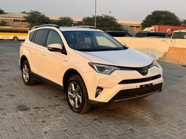 Toyota RAV 4 2017  White LHD Hybrid AT SUV Crossover 2WD view 14