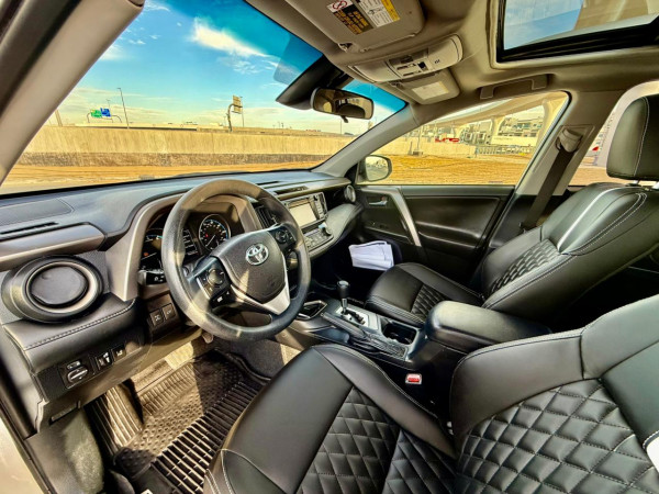 Toyota RAV 4 2018  White LHD Petrol AT SUV Crossover 4WD view 3