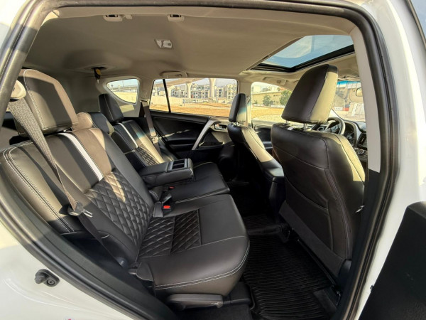 Toyota RAV 4 2018  White LHD Petrol AT SUV Crossover 4WD view 4