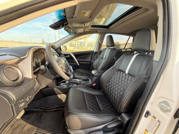 Toyota RAV 4 2018  White LHD Petrol AT SUV Crossover 4WD view 8