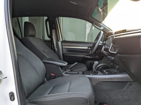 Toyota Hilux 2024  White LHD Petrol AT Pickup 4WD view 3