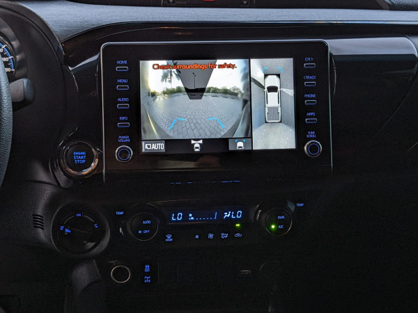 Toyota Hilux 2024  White LHD Petrol AT Pickup 4WD view 6