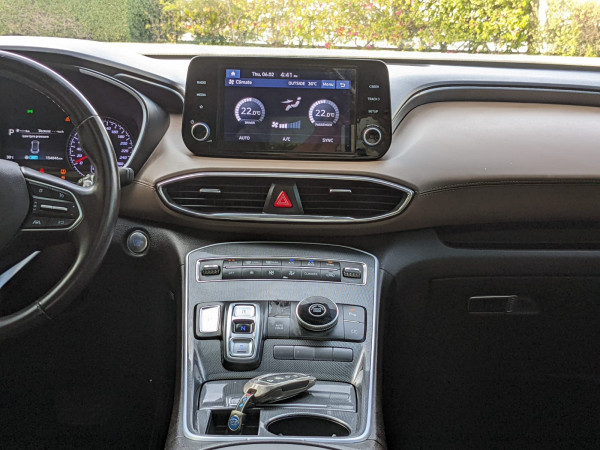 Hyundai Santa Fe 2021/ Black LHD Petrol AT SUV 4WD view 7