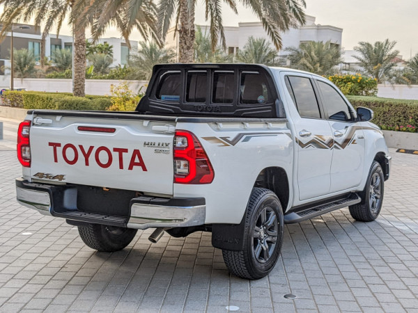 Toyota Hilux 2024  White LHD Petrol AT Pickup 4WD view 18