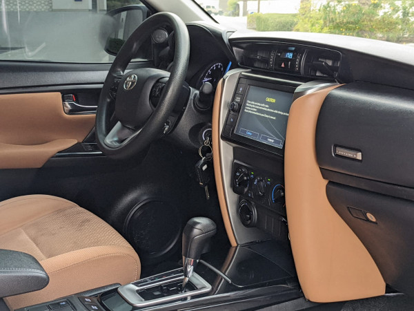 Toyota Fortuner 2021  White LHD Petrol AT SUV 4WD view 4