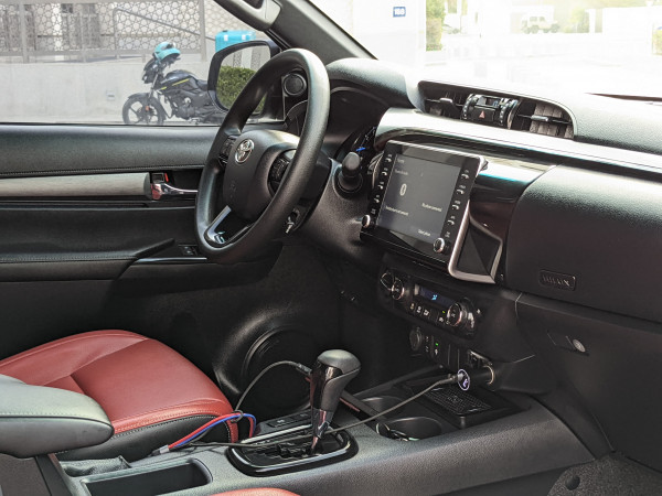 Toyota Hilux 2021  Grey LHD Petrol AT Pickup 4WD view 5