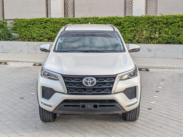 Toyota Fortuner 2021  White LHD Petrol AT SUV 4WD view 2