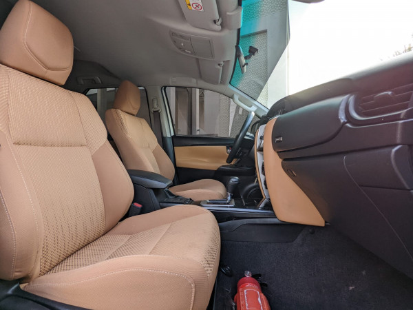 Toyota Fortuner 2021  White LHD Petrol AT SUV 4WD view 4
