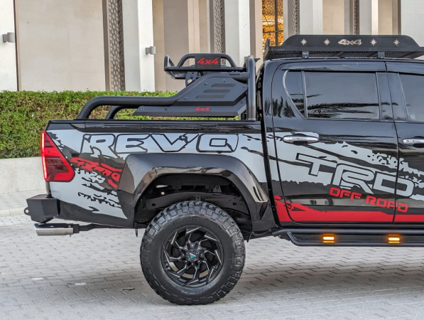 Toyota Hilux 2019/ Black LHD Petrol AT Pickup 4WD view 2