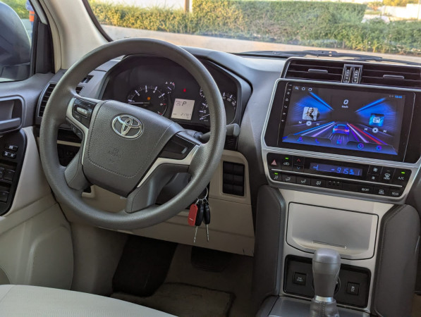 Toyota LAND CRUISER PRADO 2023  White LHD Petrol AT SUV 4WD view 4