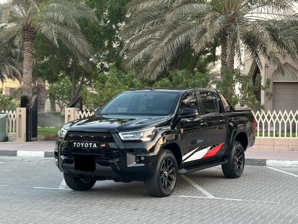 Toyota Hilux 2023  Black LHD Petrol AT Pickup 4WD view 8