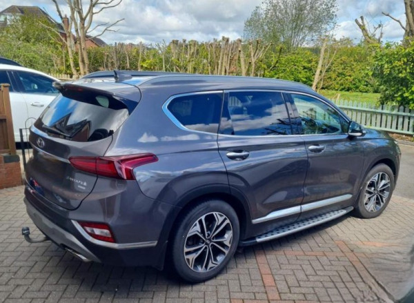 Hyundai Santa Fe 2019/ Grey RHD Diesel AT SUV 4WD view 4