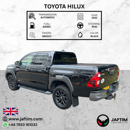 Toyota Hilux 2022/ Black RHD Diesel AT Pickup 4WD