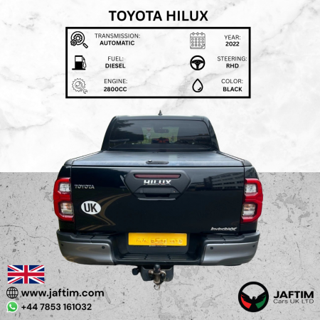 Toyota Hilux 2022/ Black RHD Diesel AT Pickup 4WD view 4