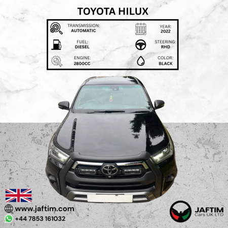 Toyota Hilux 2022/ Black RHD Diesel AT Pickup 4WD view 7