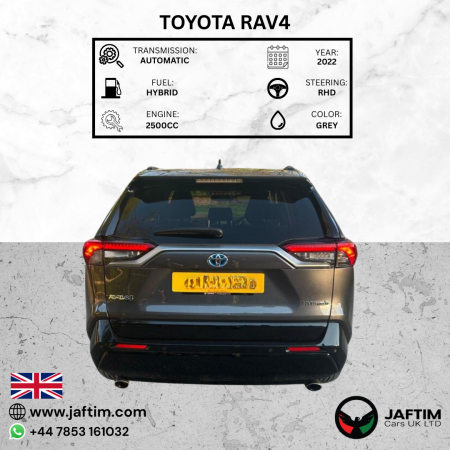 Toyota RAV 4 2022/ Grey RHD Hybrid AT SUV Crossover 2WD