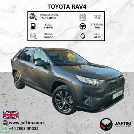 Toyota RAV 4 2022/ Grey RHD Hybrid AT SUV Crossover 2WD view 9