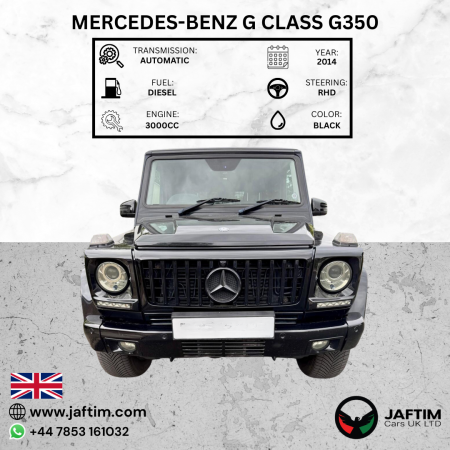 Mercedes-Benz G 350 2014/ Black RHD Diesel AT SUV 4WD