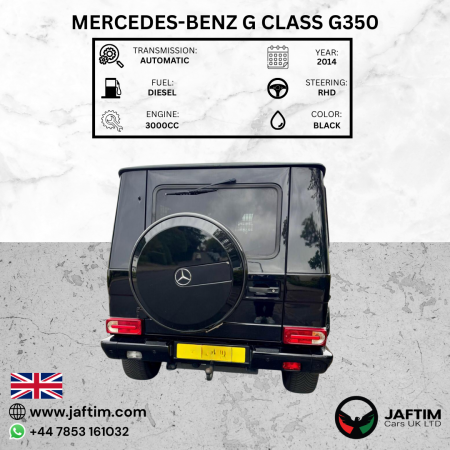 Mercedes-Benz G 350 2014/ Black RHD Diesel AT SUV 4WD view 3