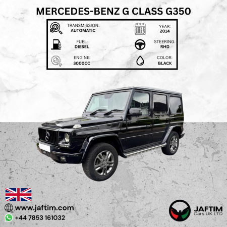 Mercedes-Benz G 350 2014/ Black RHD Diesel AT SUV 4WD view 4