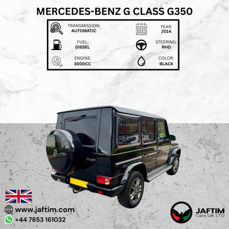 Mercedes-Benz G 350 2014/ Black RHD Diesel AT SUV 4WD view 5