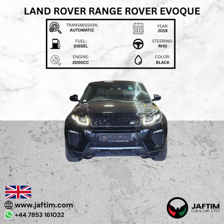 Land Rover Range Rover Evoque 2019/ Black RHD Diesel AT SUV 4WD