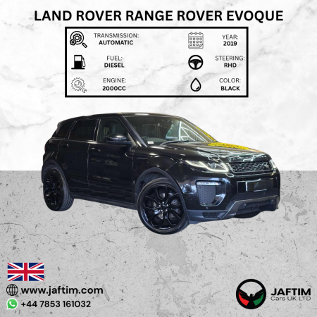 Land Rover Range Rover Evoque 2019/ Black RHD Diesel AT SUV 4WD view 20