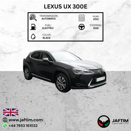 Lexus UX 300E 2021/ Black RHD Electric AT SUV Crossover 2WD view 15