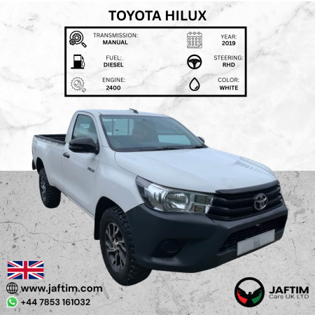 Toyota Hilux 2019/ White RHD Diesel MT Pickup 4WD view 11