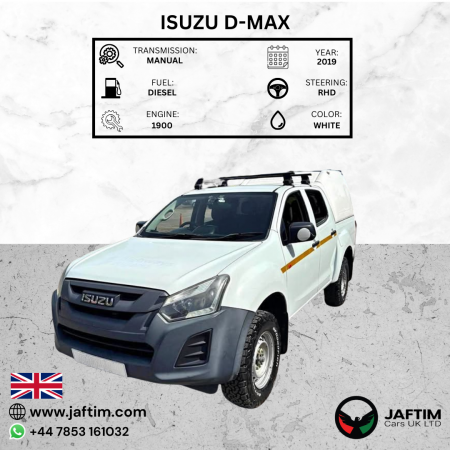 Isuzu D-Max 2019/ White RHD Diesel MT Pickup 4WD view 8