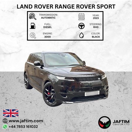 Land Rover Range Rover Sport 2023/ Black RHD Diesel AT SUV 4WD view 14