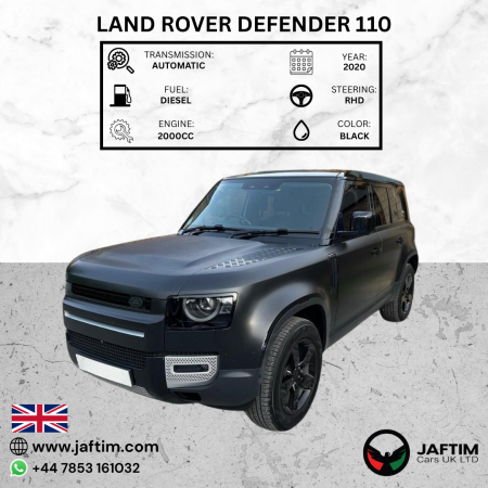 Land Rover Defender 110 2020/ Black RHD Diesel AT SUV 4WD view 16