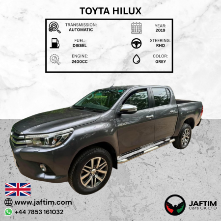 Toyota Hilux 2019/ Grey RHD Diesel AT Pickup 4WD view 9